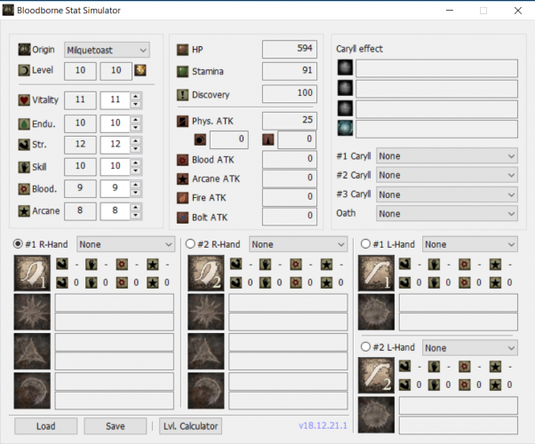 Elaborez facilement vos builds avec le [Bloodborne Stat Simulator] %%page%%